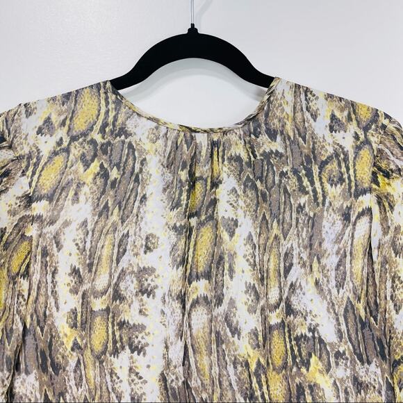 Jenni Kayne Long Sleeve Dress in Grey Multi Snake print Size S - Picture 7 of 14